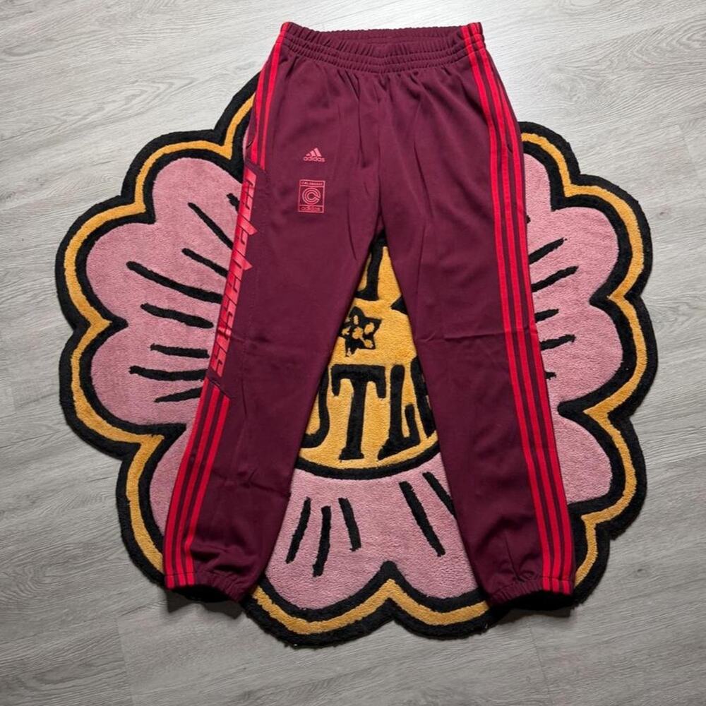 Adidas x Yeezy Kanye West Calabasas Track Pants Size Small Burgundy Red